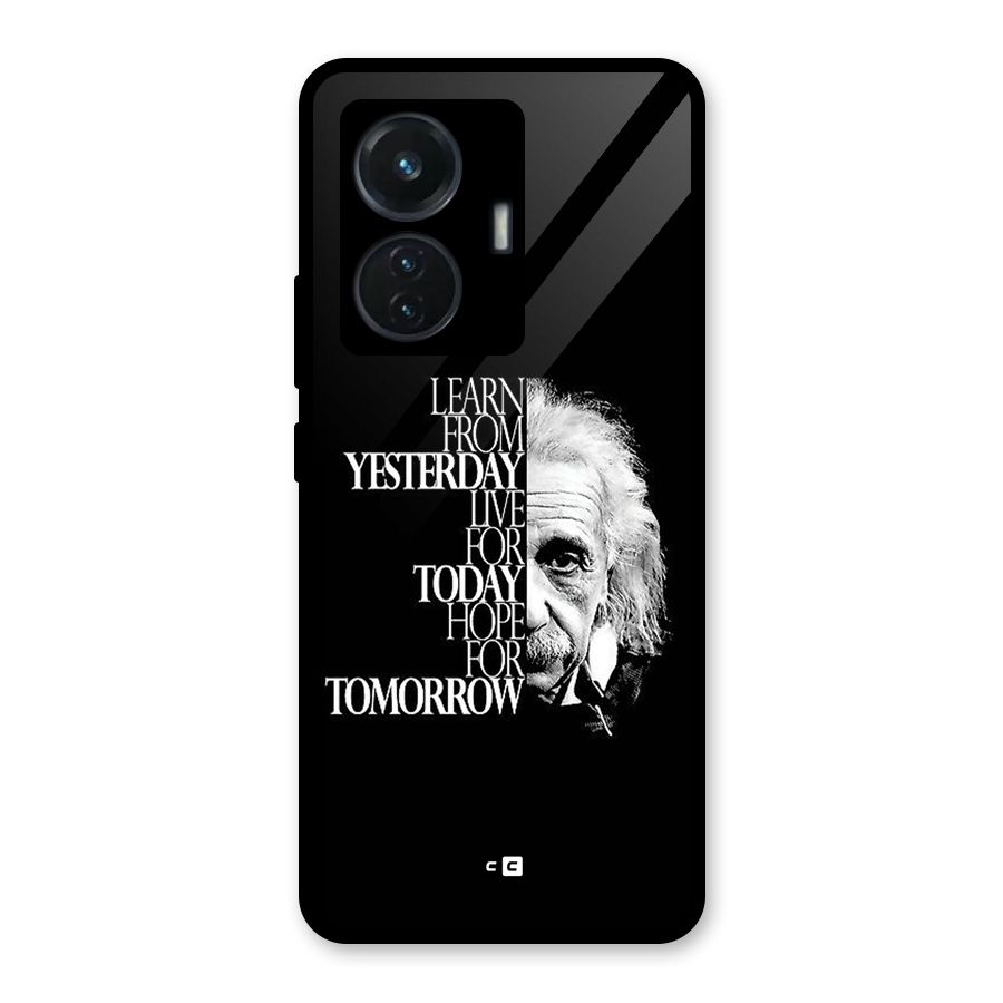 Learn From Yesterday Glass Back Case for Vivo T1 44W