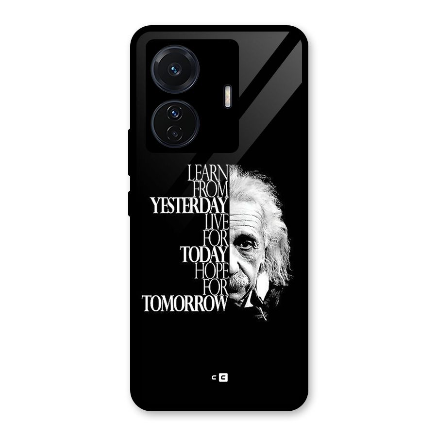 Learn From Yesterday Glass Back Case for Vivo T1 Pro
