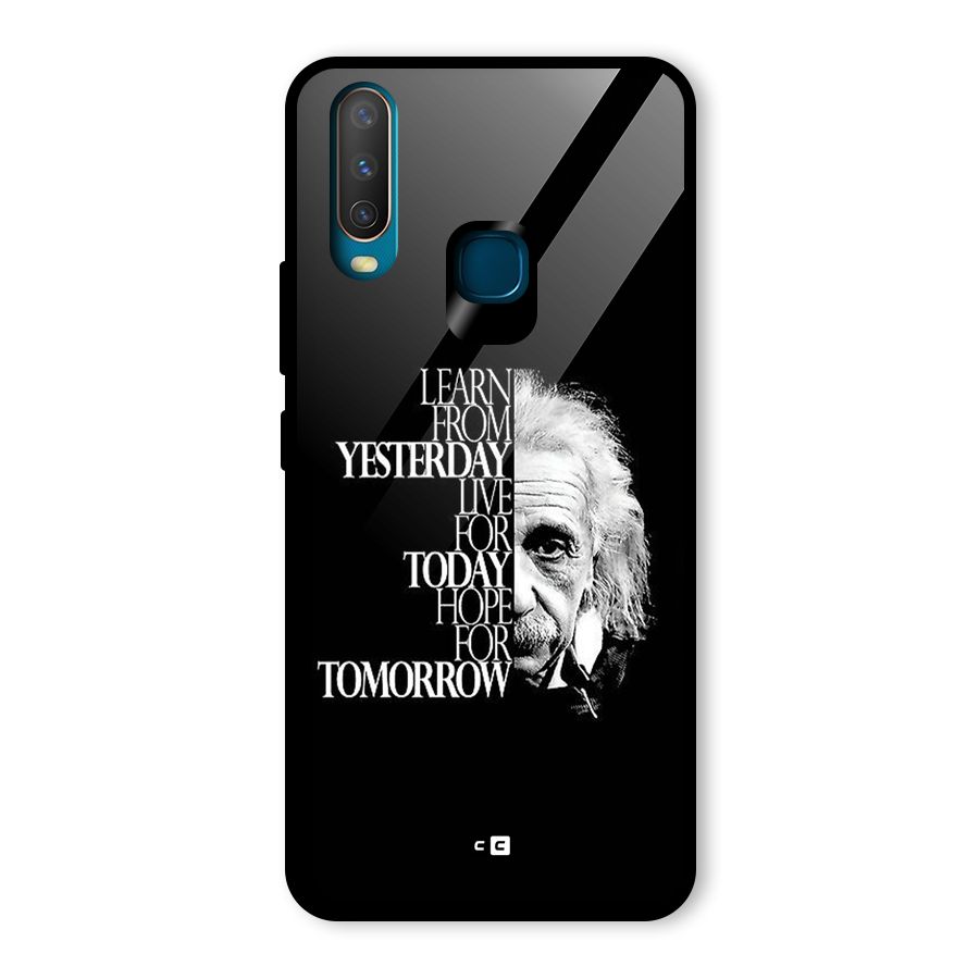 Learn From Yesterday Glass Back Case for Vivo U10