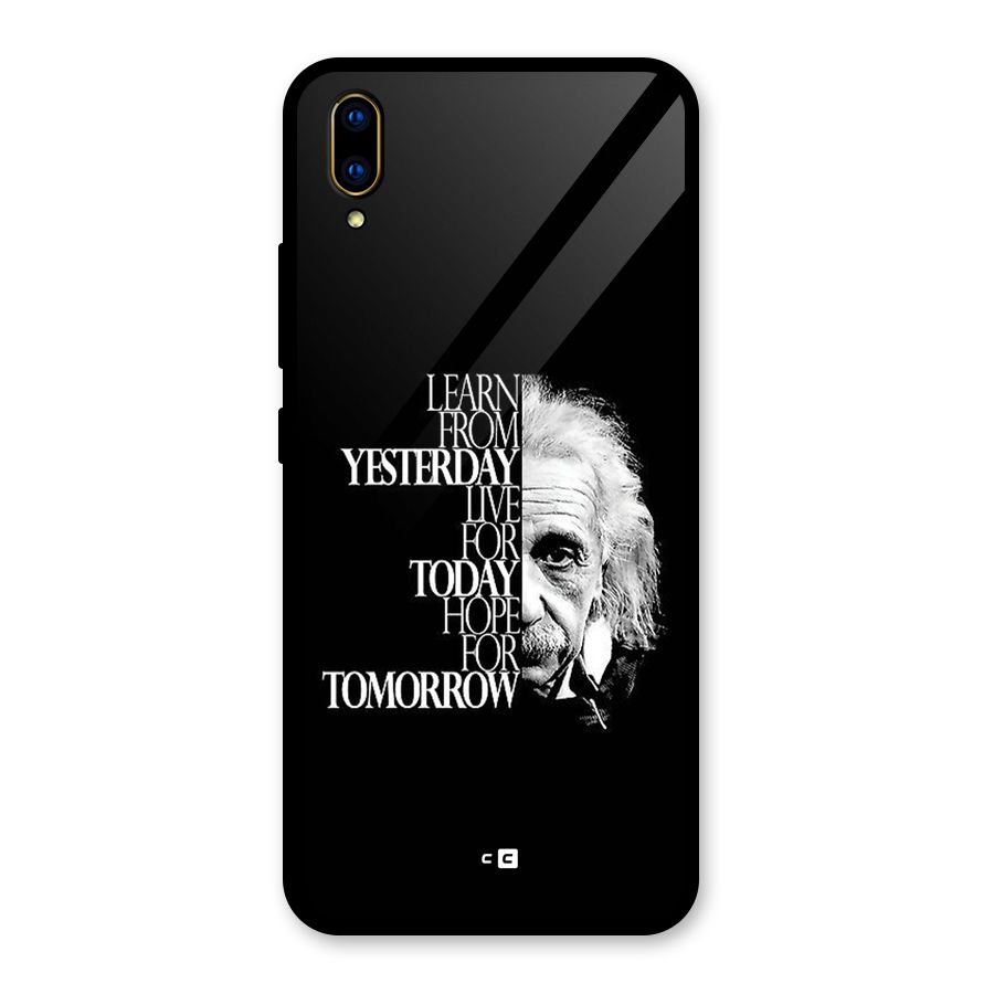Learn From Yesterday Glass Back Case for Vivo V11 Pro
