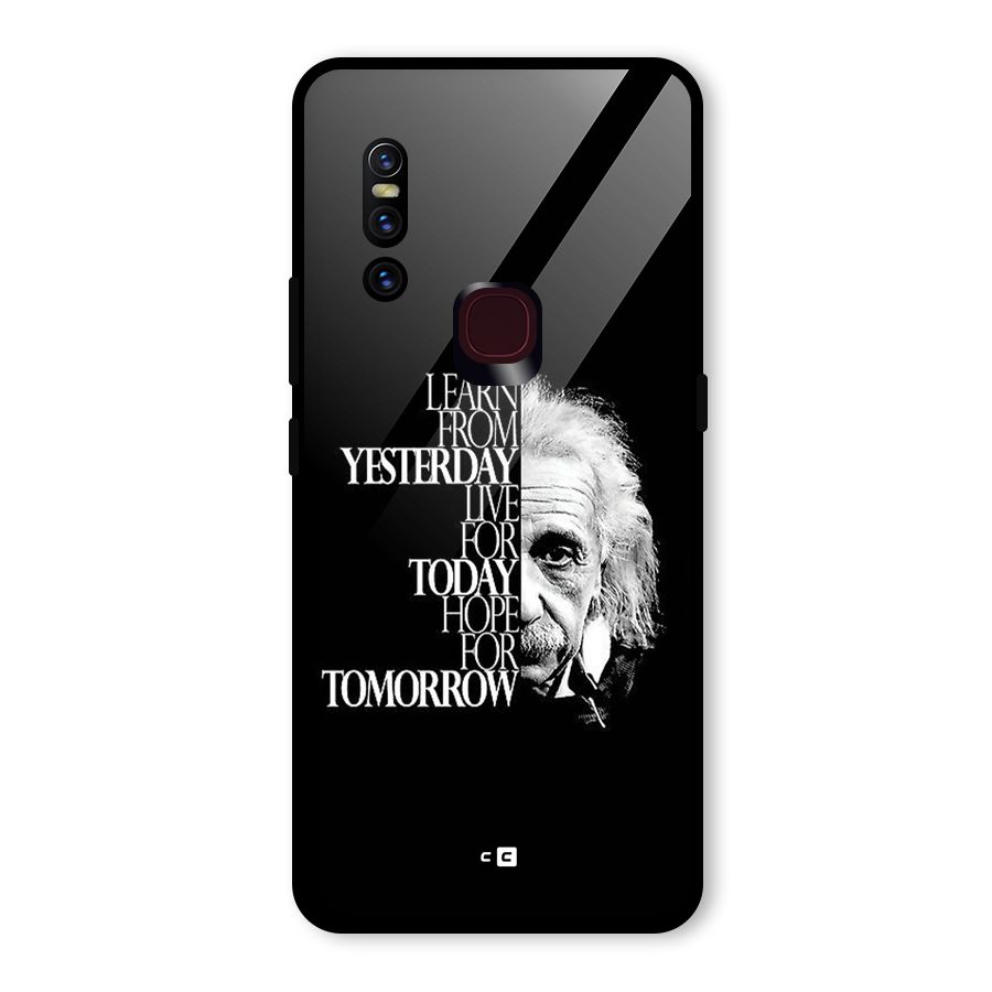 Learn From Yesterday Glass Back Case for Vivo V15