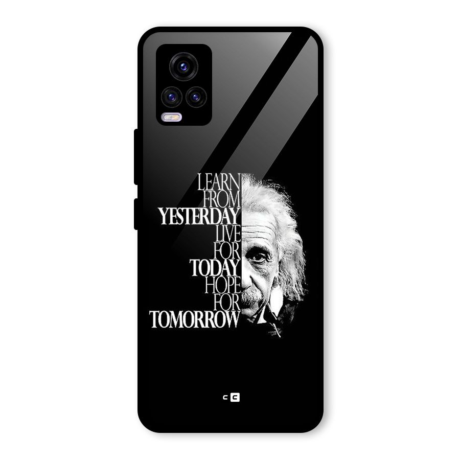 Learn From Yesterday Glass Back Case for Vivo V20 2021