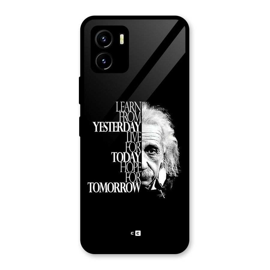 Learn From Yesterday Glass Back Case for Vivo Y15s