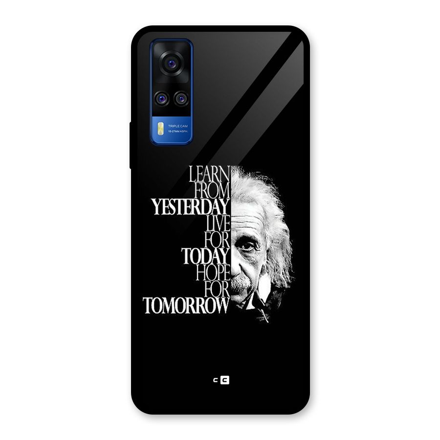 Learn From Yesterday Glass Back Case for Vivo Y31