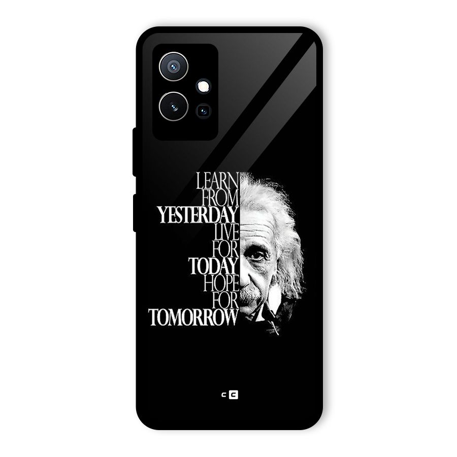 Learn From Yesterday Glass Back Case for Vivo Y75 5G
