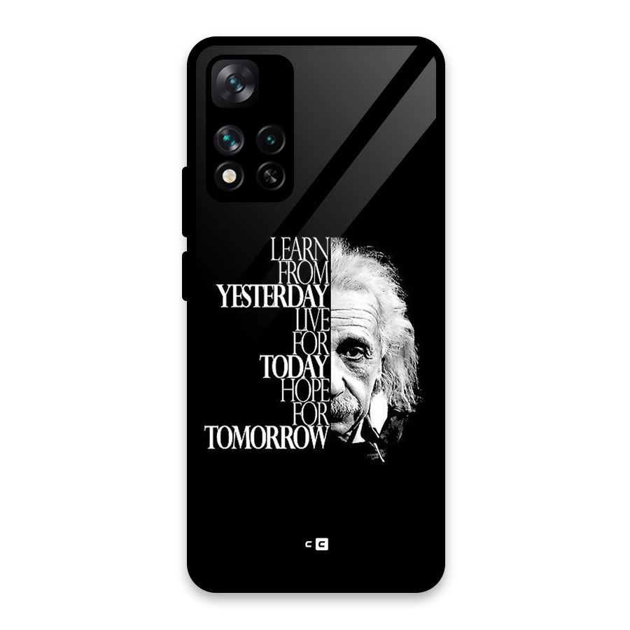 Learn From Yesterday Glass Back Case for Xiaomi 11i HyperCharge 5G