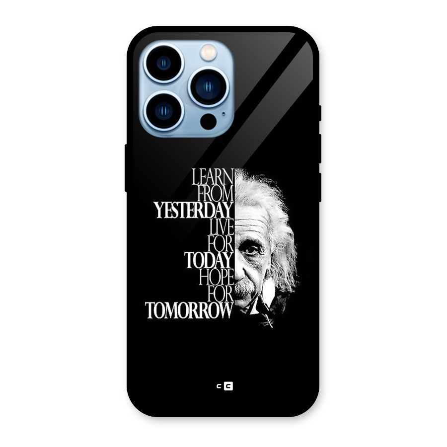 Learn From Yesterday Glass Back Case for iPhone 13 Pro
