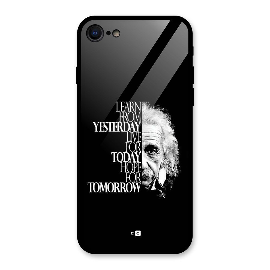 Learn From Yesterday Glass Back Case for iPhone SE 2022