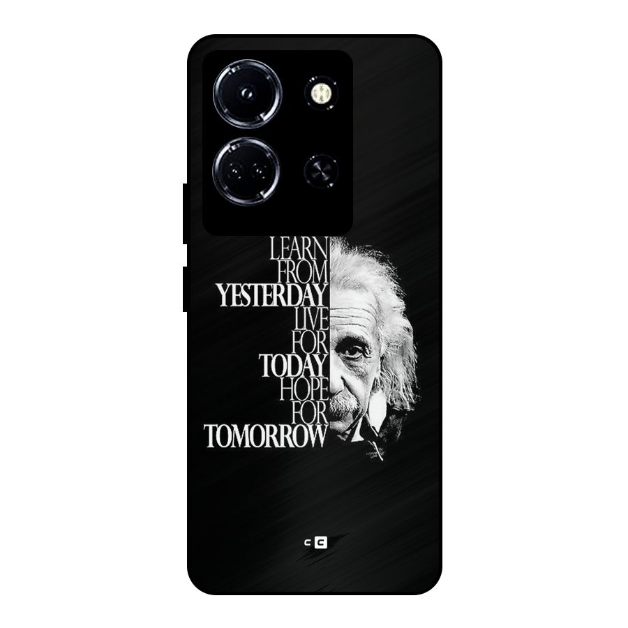 Learn From Yesterday Metal Back Case for Infinix Note 30 5G