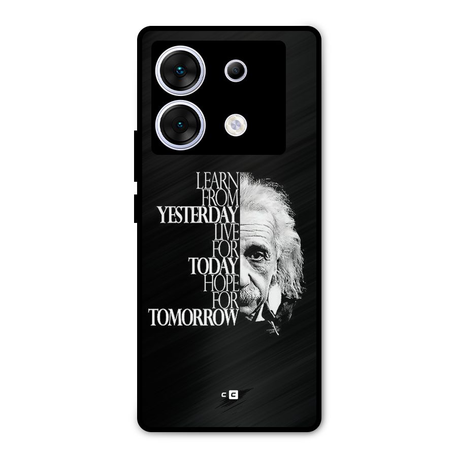 Learn From Yesterday Metal Back Case for Infinix Zero 30 5G