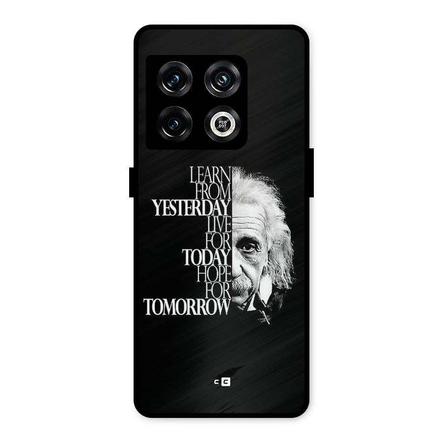 Learn From Yesterday Metal Back Case for OnePlus 10 Pro 5G