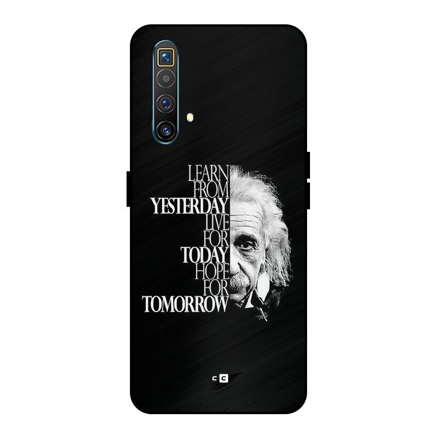 Learn From Yesterday Metal Back Case for Realme X3