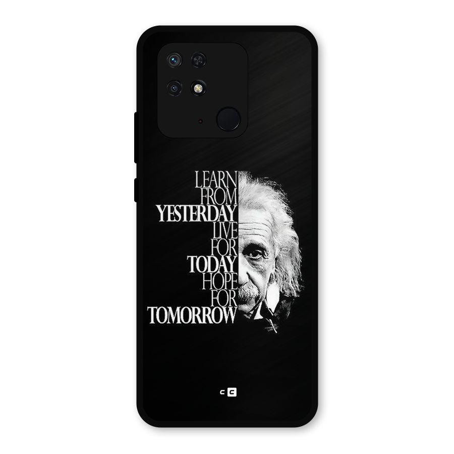 Learn From Yesterday Metal Back Case for Redmi 10 Power