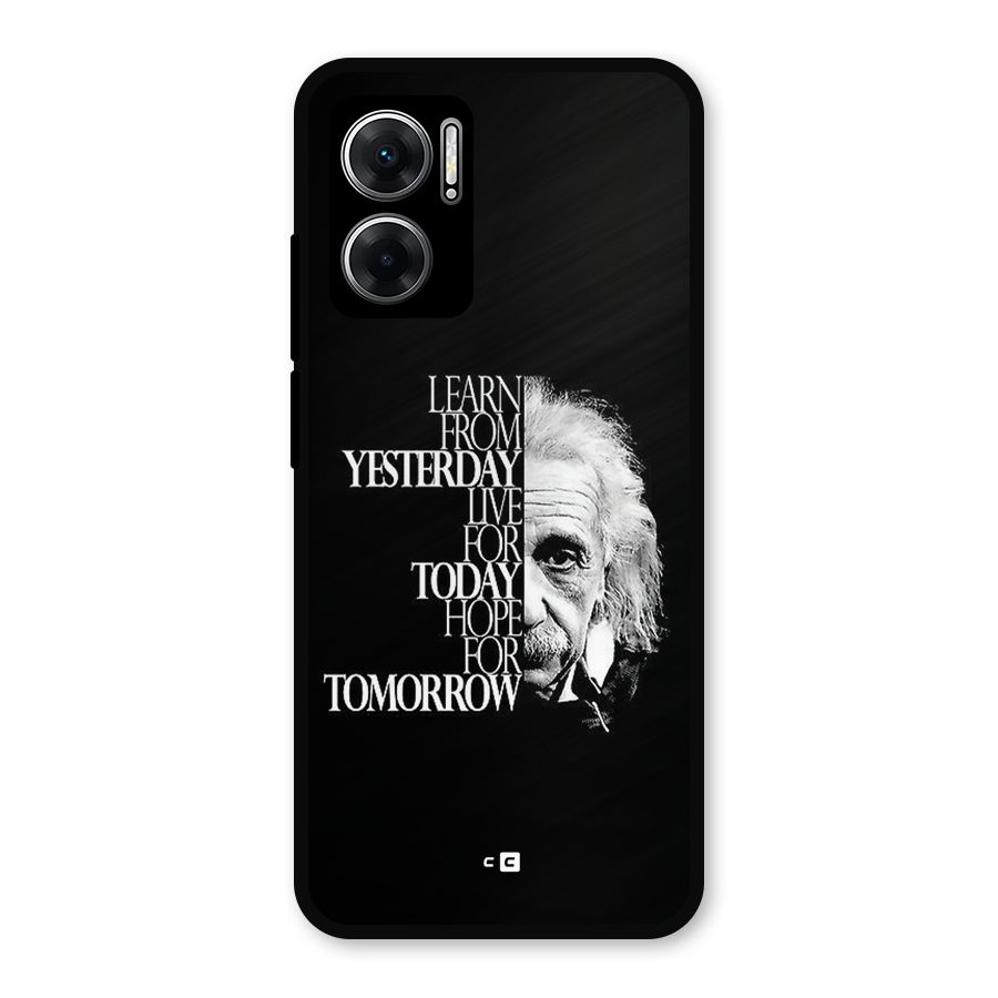 Learn From Yesterday Metal Back Case for Redmi 11 Prime 5G