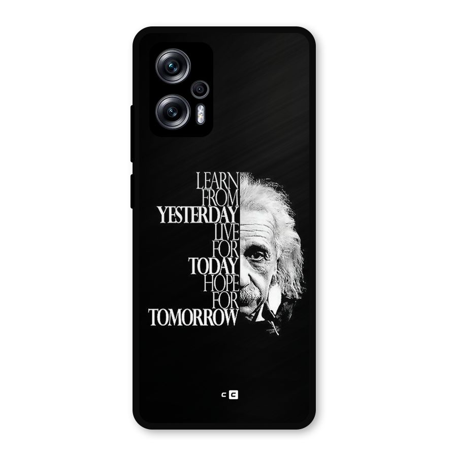 Learn From Yesterday Metal Back Case for Redmi K50i