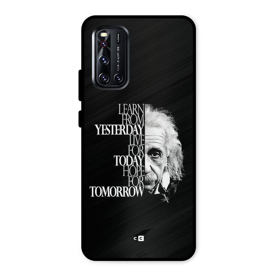 Learn From Yesterday Metal Back Case for Vivo V19
