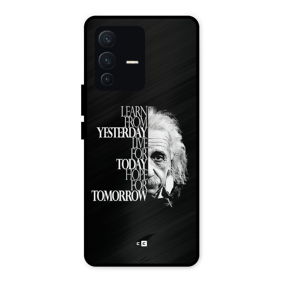 Learn From Yesterday Metal Back Case for Vivo V23 5G