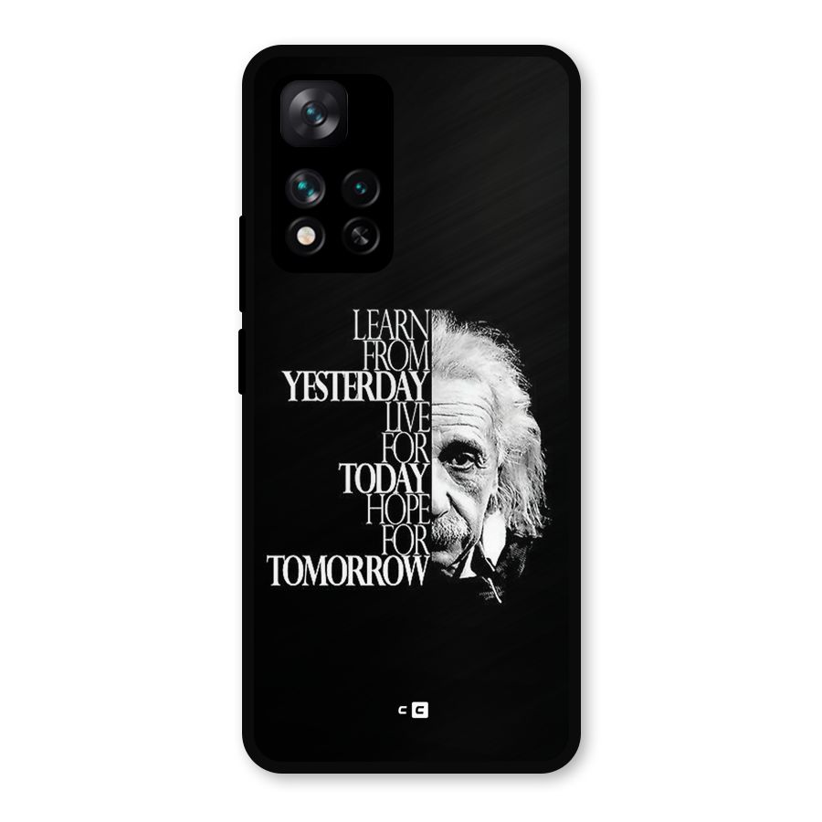 Learn From Yesterday Metal Back Case for Xiaomi 11i Hypercharge 5G