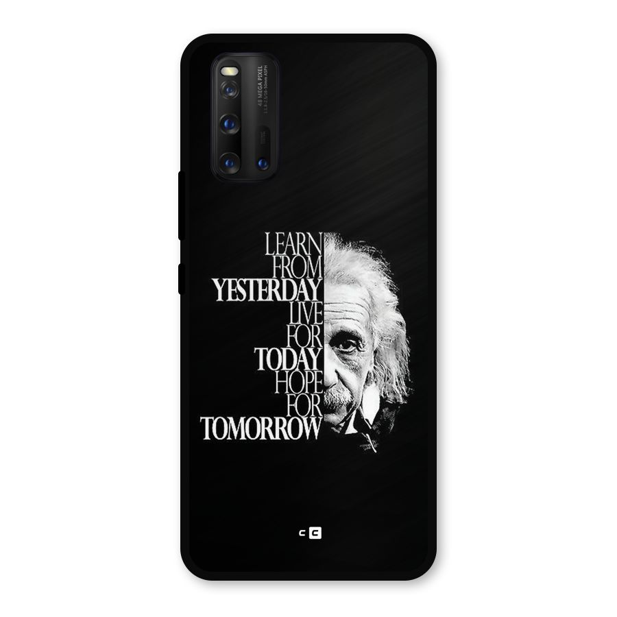 Learn From Yesterday Metal Back Case for iQOO 3