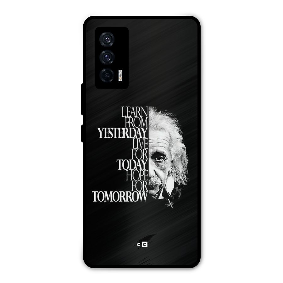 Learn From Yesterday Metal Back Case for iQOO 7 5G