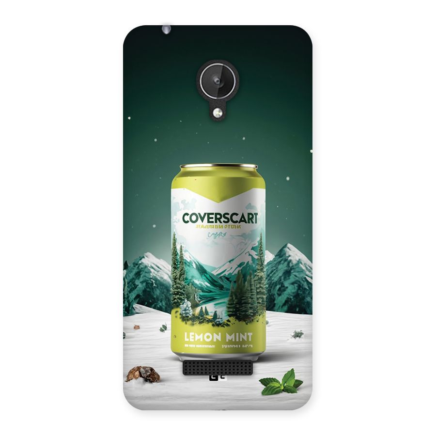 Lemon Mint Back Case for Canvas Spark Q380