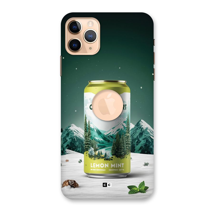 Lemon Mint Back Case for iPhone 11 Pro Max Logo Cut