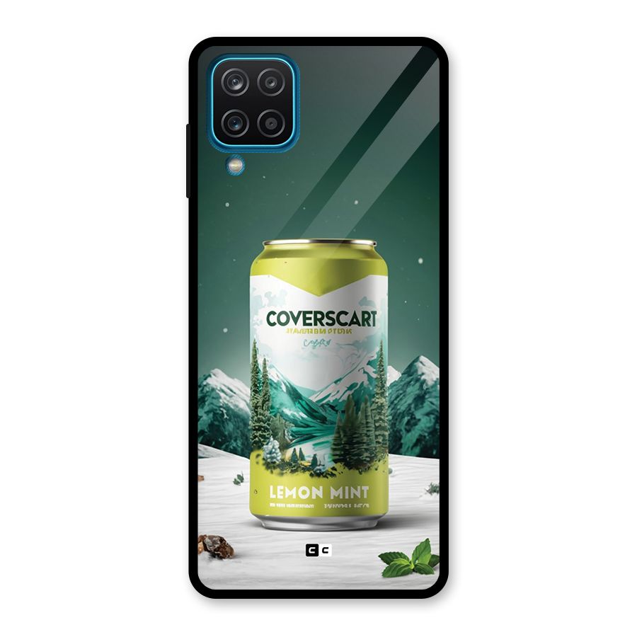 Lemon Mint Glass Back Case for Galaxy A12