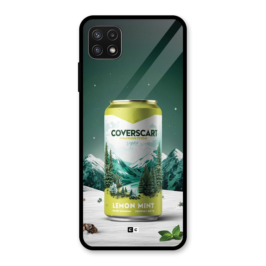 Lemon Mint Glass Back Case for Galaxy A22 5G