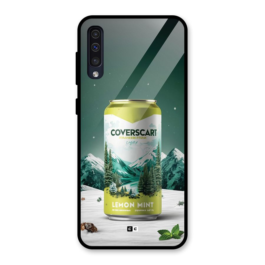 Lemon Mint Glass Back Case for Galaxy A50