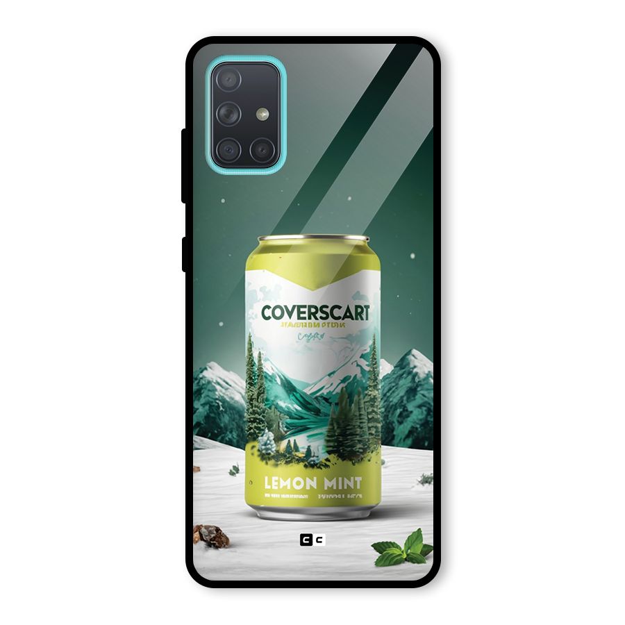 Lemon Mint Glass Back Case for Galaxy A71