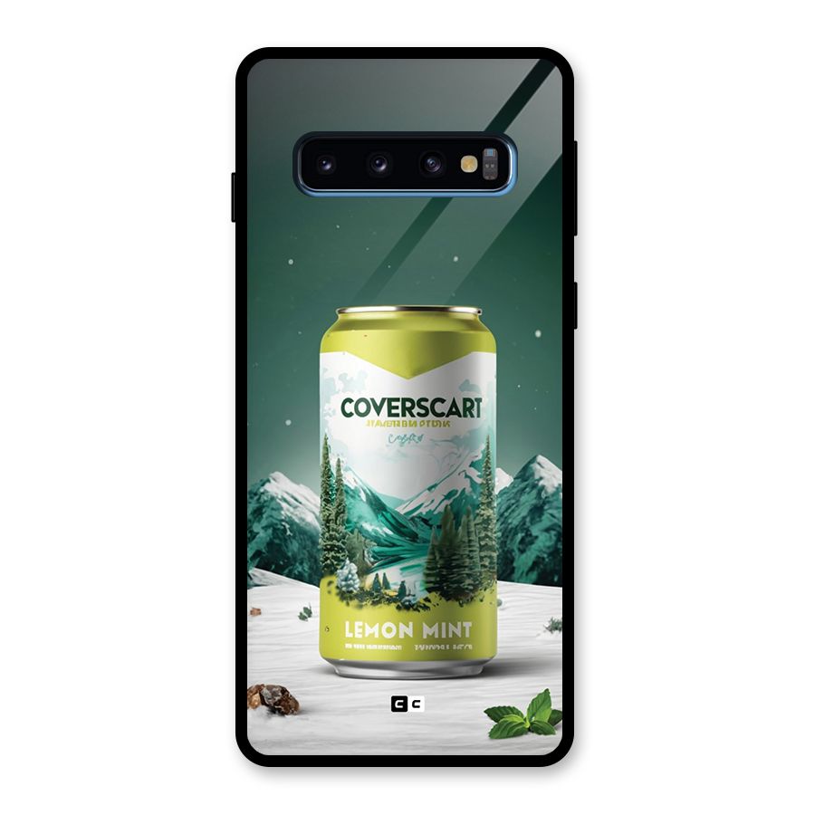 Lemon Mint Glass Back Case for Galaxy S10