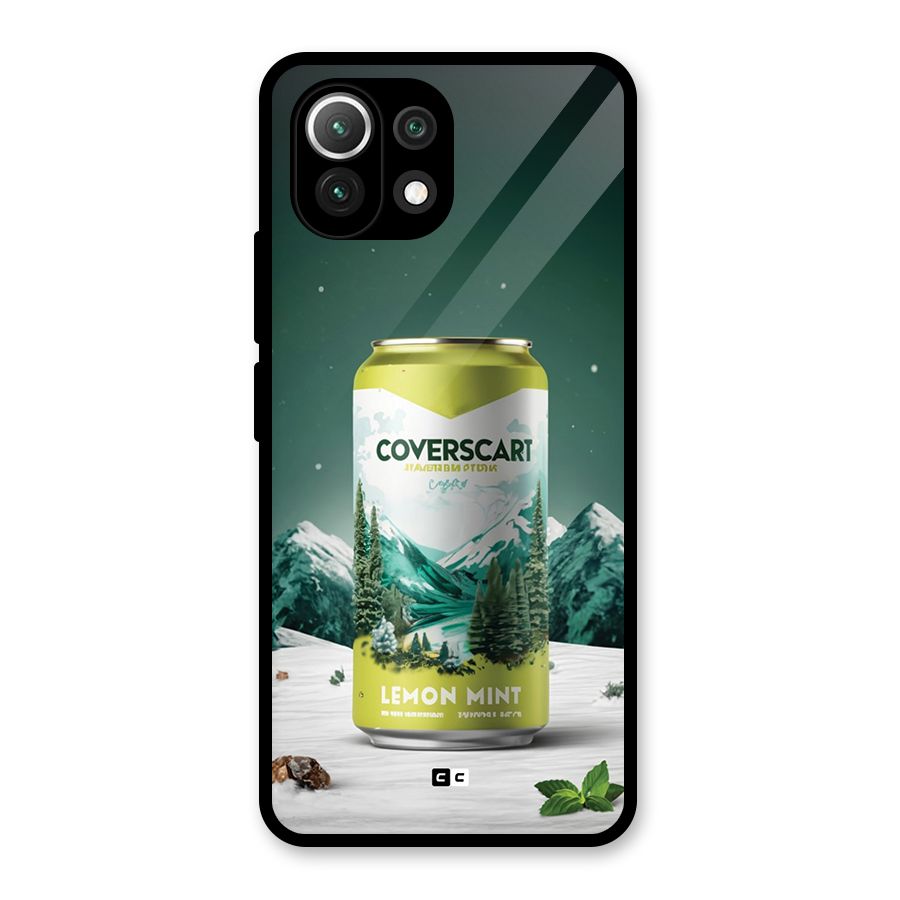 Lemon Mint Glass Back Case for Mi 11 Lite