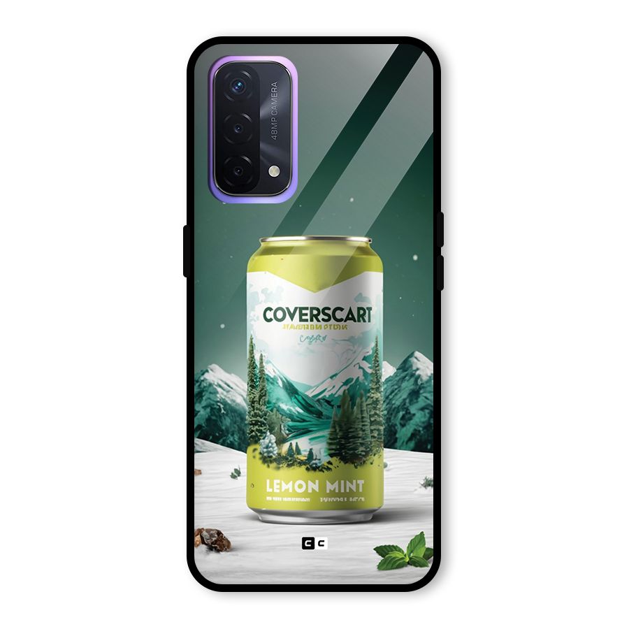 Lemon Mint Glass Back Case for Oppo A74 5G