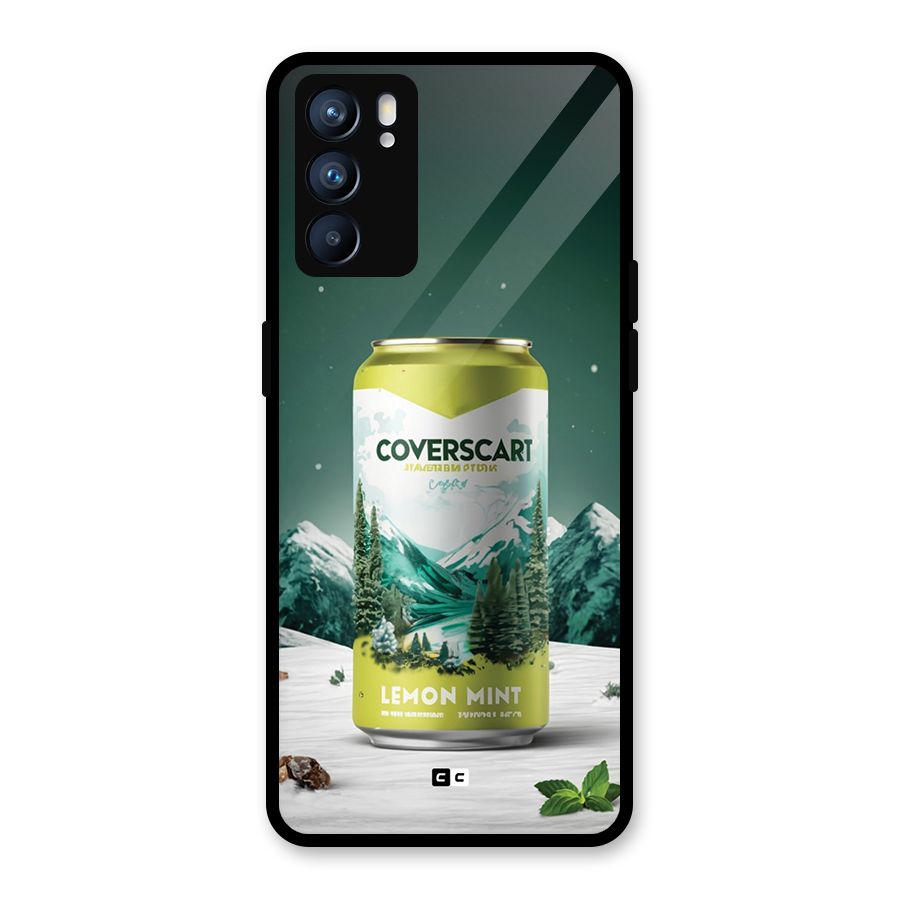 Lemon Mint Glass Back Case for Oppo Reno6 5G
