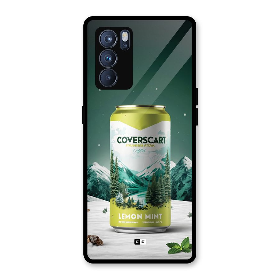 Lemon Mint Glass Back Case for Oppo Reno6 Pro 5G