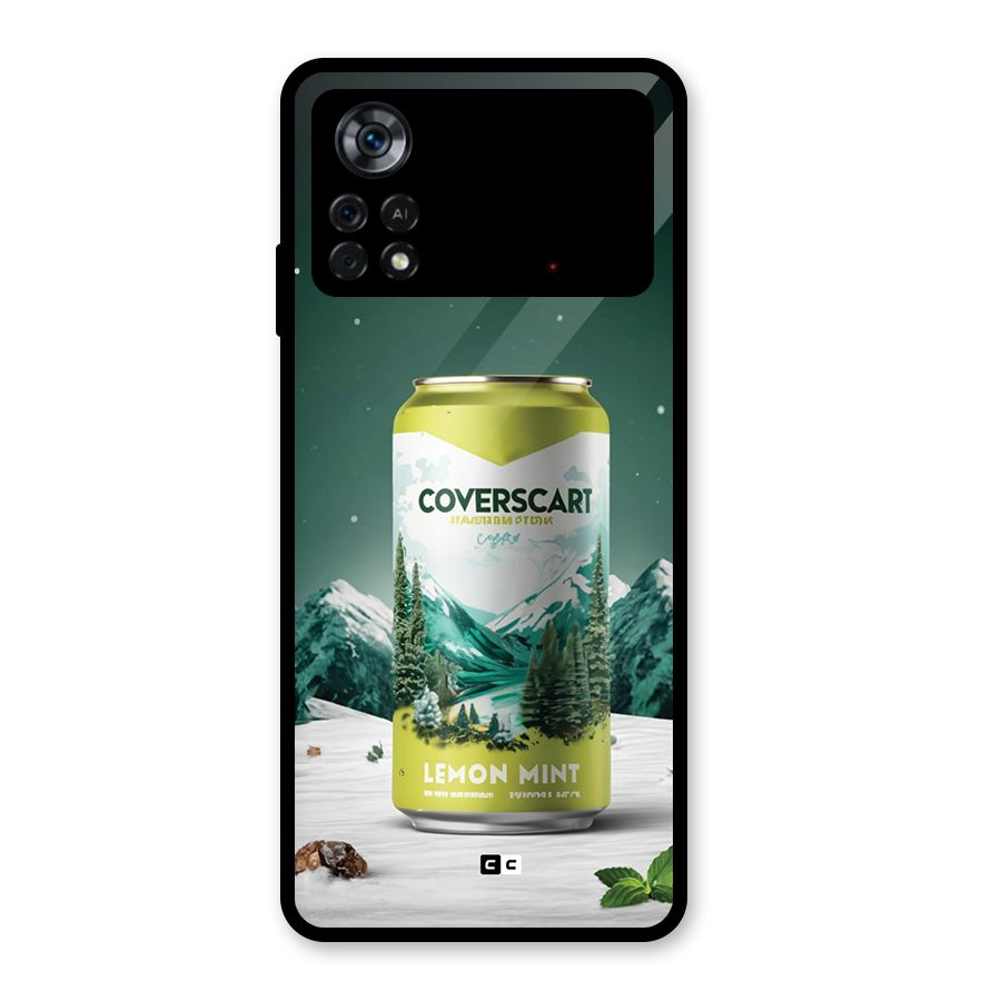 Lemon Mint Glass Back Case for Poco X4 Pro 5G