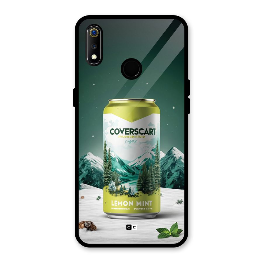 Lemon Mint Glass Back Case for Realme 3i
