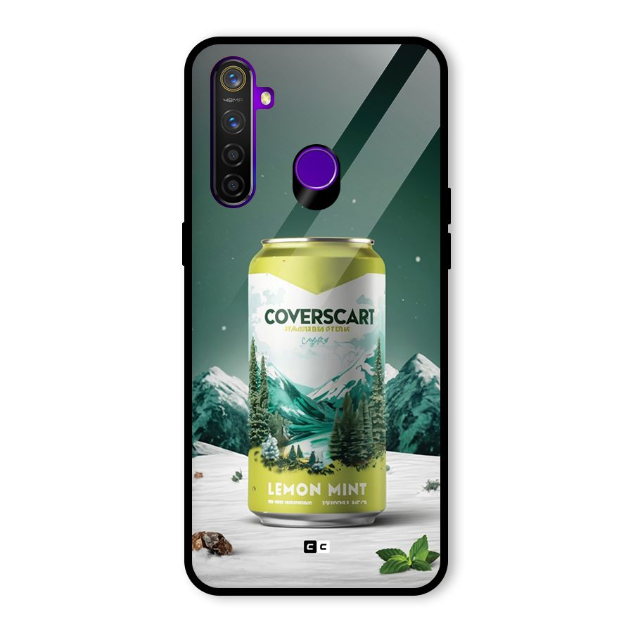 Lemon Mint Glass Back Case for Realme 5 Pro