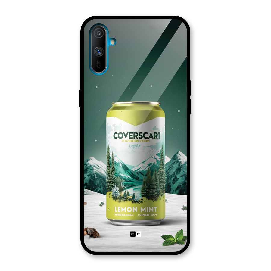 Lemon Mint Glass Back Case for Realme C3