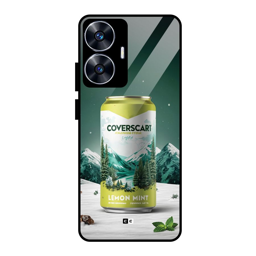 Lemon Mint Glass Back Case for Realme Narzo N55