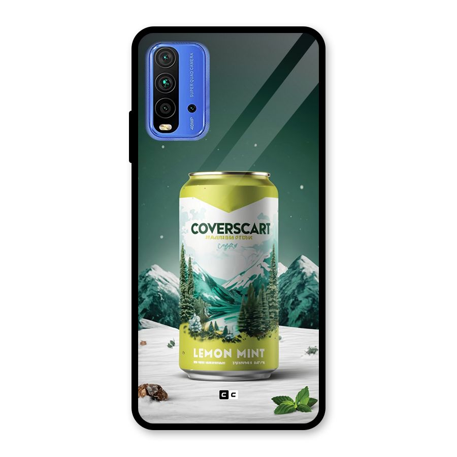 Lemon Mint Glass Back Case for Redmi 9 Power