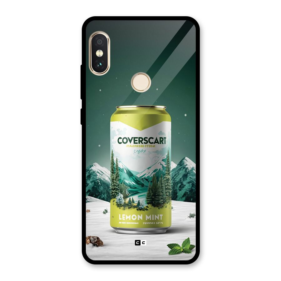 Lemon Mint Glass Back Case for Redmi Note 5 Pro