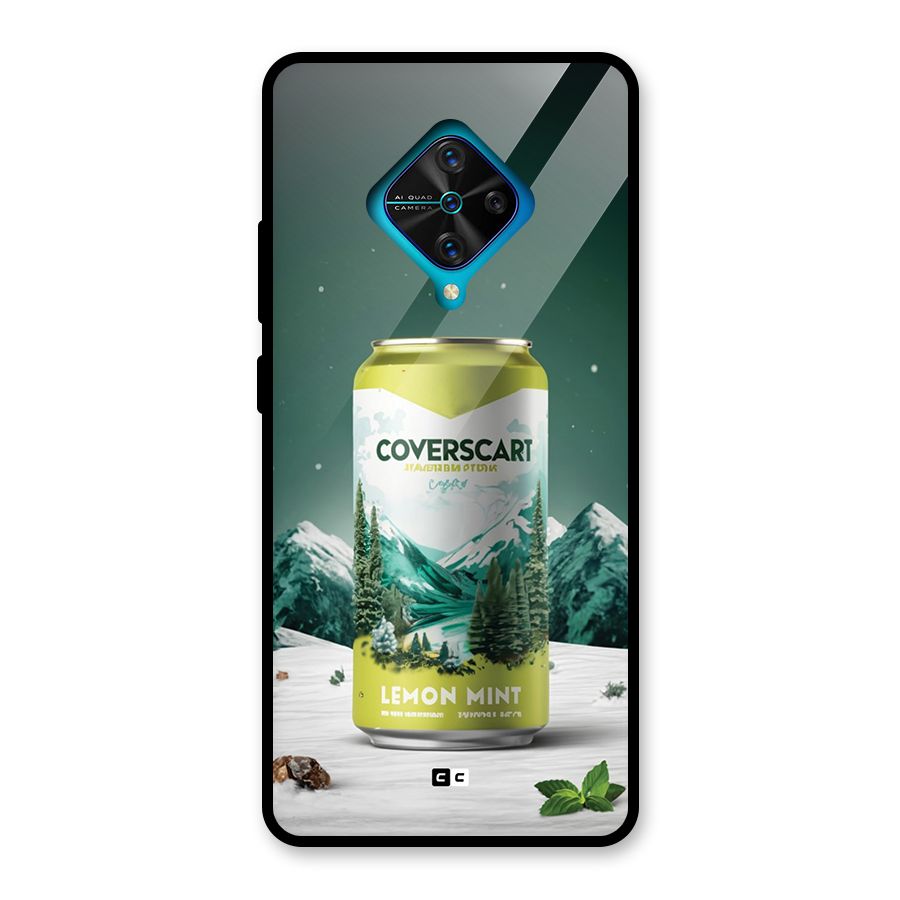 Lemon Mint Glass Back Case for Vivo S1 Pro