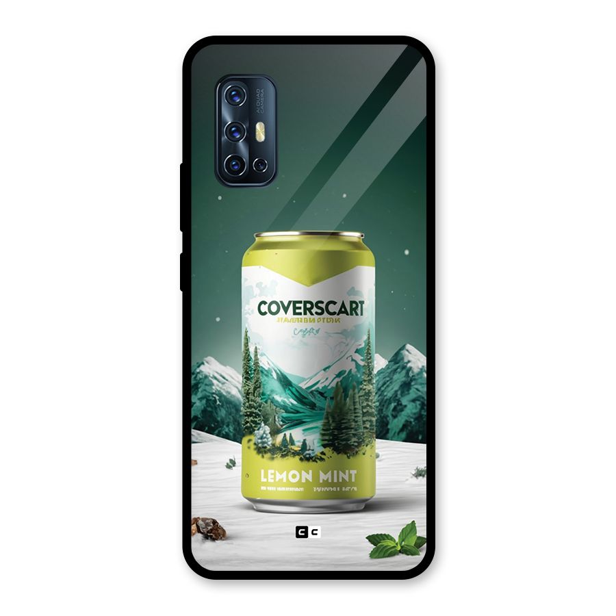 Lemon Mint Glass Back Case for Vivo V17