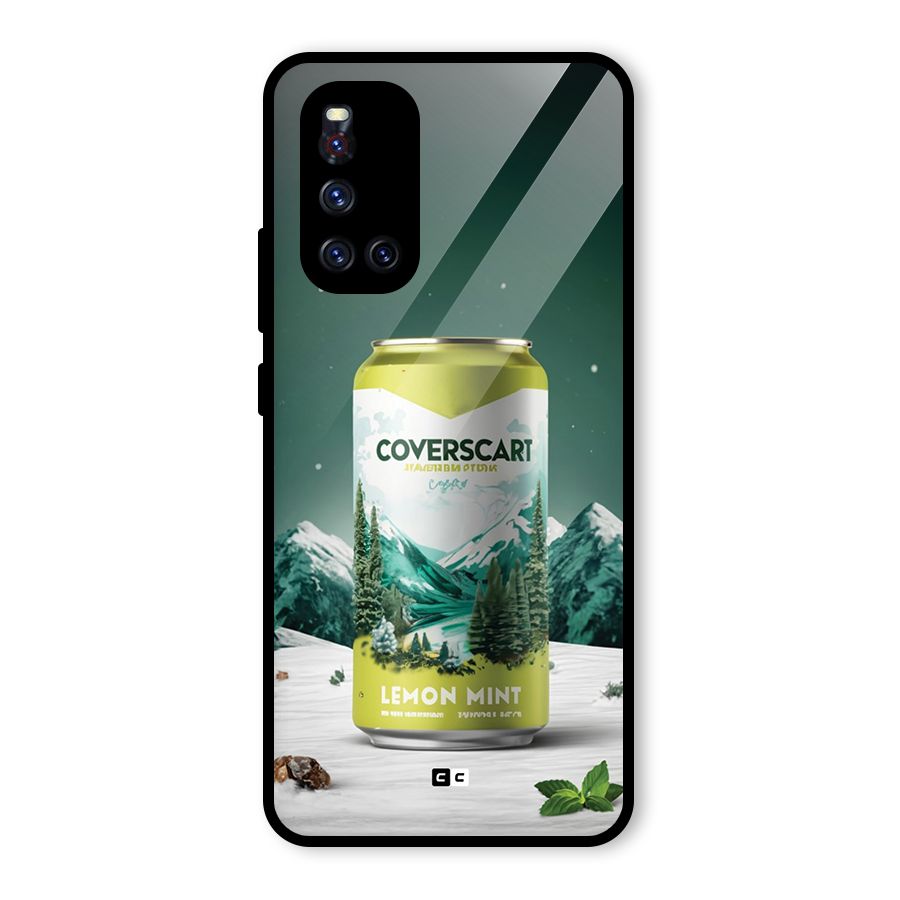 Lemon Mint Glass Back Case for Vivo V19
