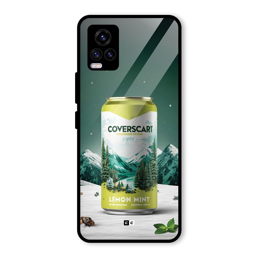 Lemon Mint Glass Back Case for Vivo V20