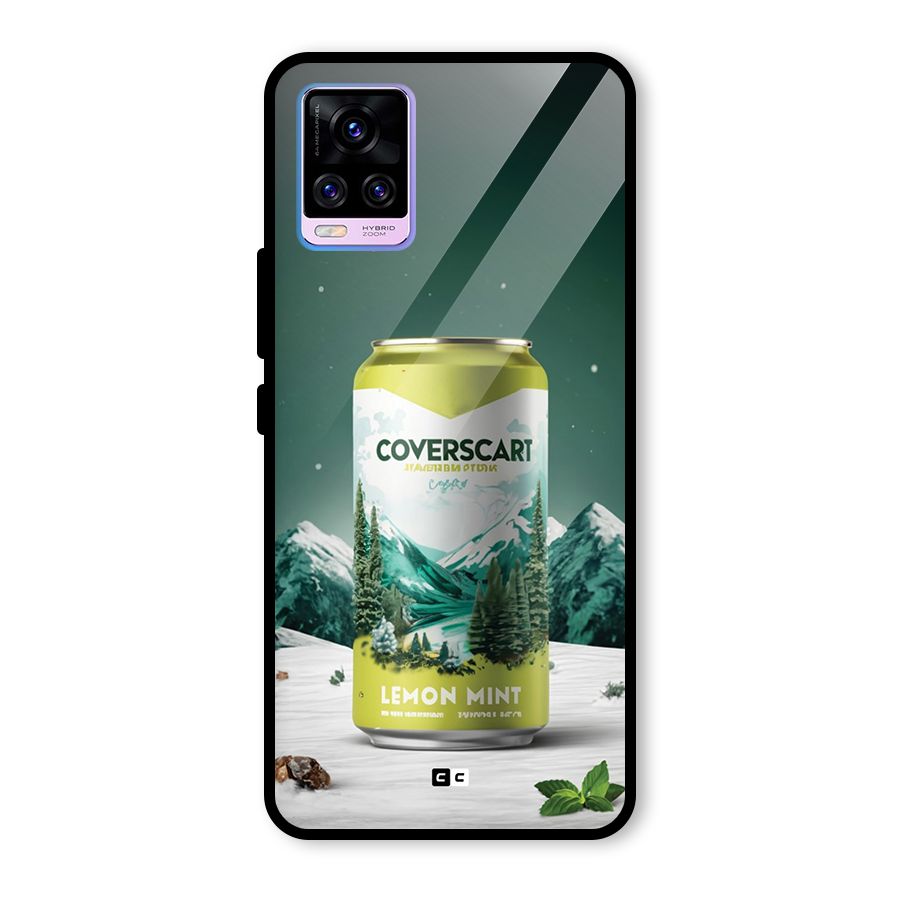 Lemon Mint Glass Back Case for Vivo V20 Pro
