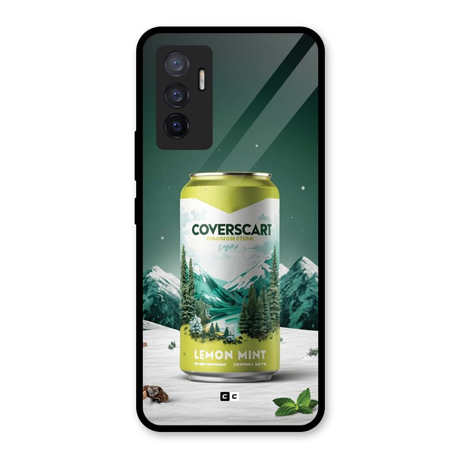 Lemon Mint Glass Back Case for Vivo V23e