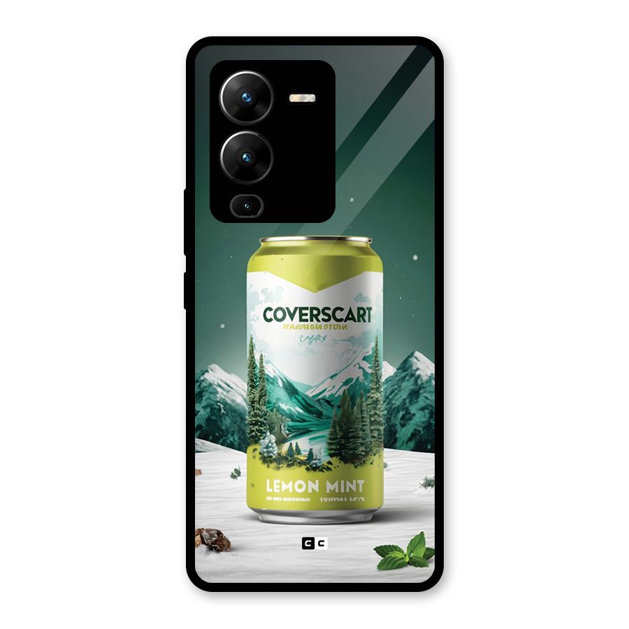 Lemon Mint Glass Back Case for Vivo V25 Pro