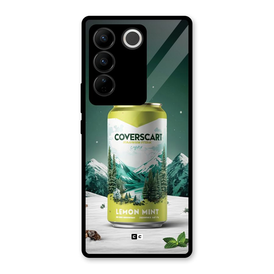 Lemon Mint Glass Back Case for Vivo V27